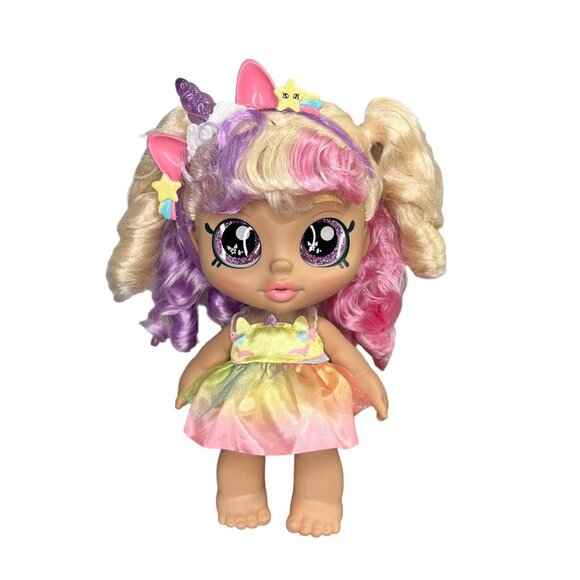 Kindi Kids Fun Time Friends Mystabella doll 10" with headband bobble head - Picture 1 of 10